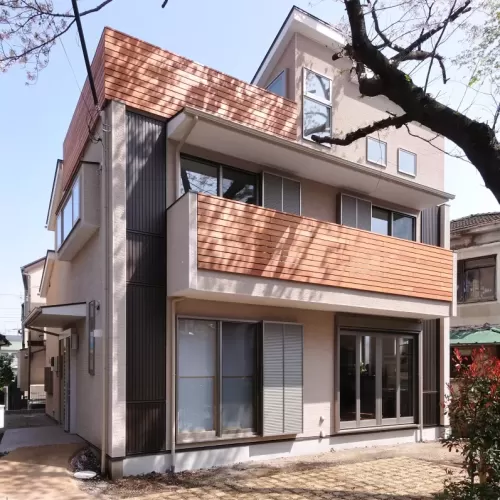新築事例12-H邸～桜の借景を楽しむ家～　三鷹市のサムネイル